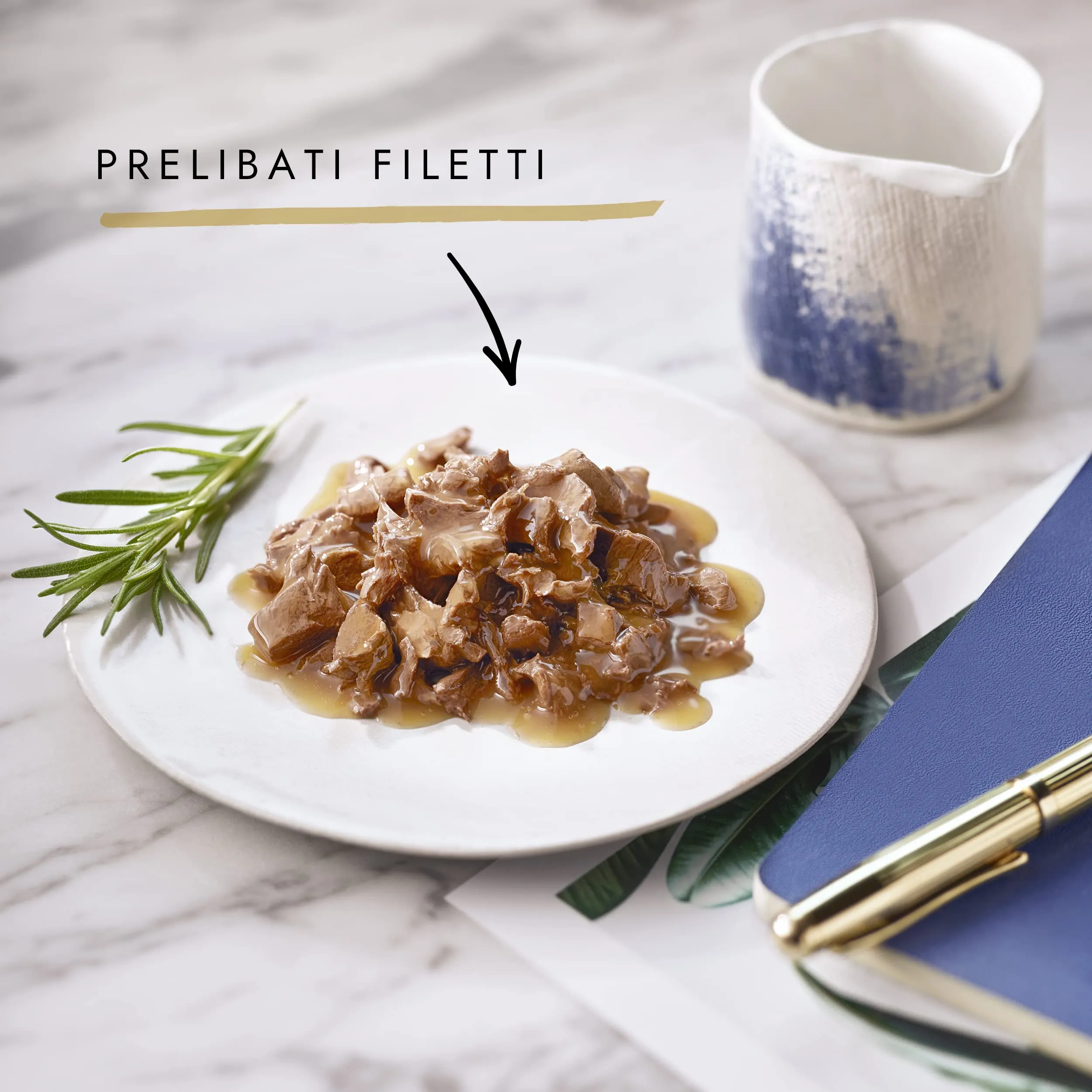 Gourmet Perle Filettini Cibo Umido per Gatti Adulti, Manzo, 26 Bustine da 85g - immagine 2