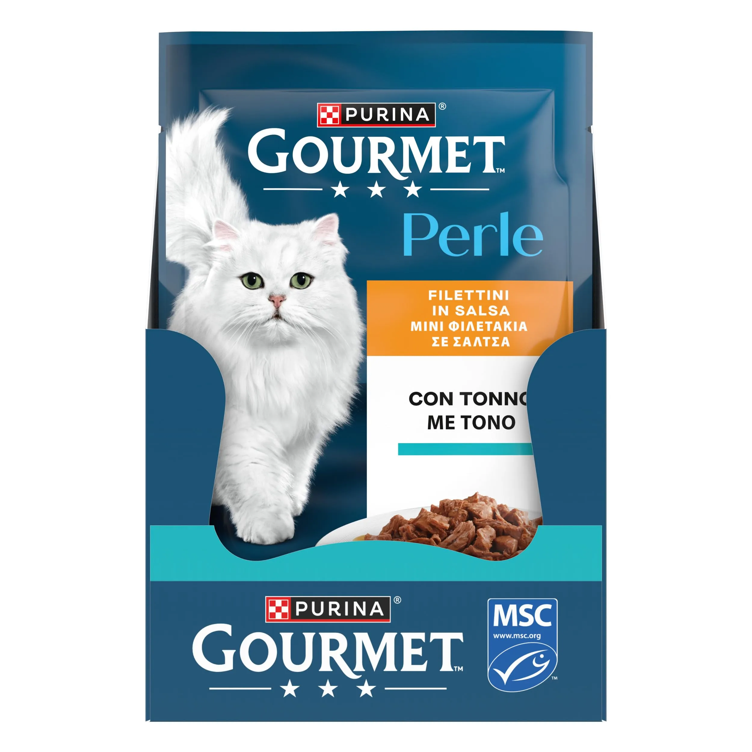 Gourmet Perle Gatto Filettini in Salsa con Tonno (26 x 85g) - immagine 5