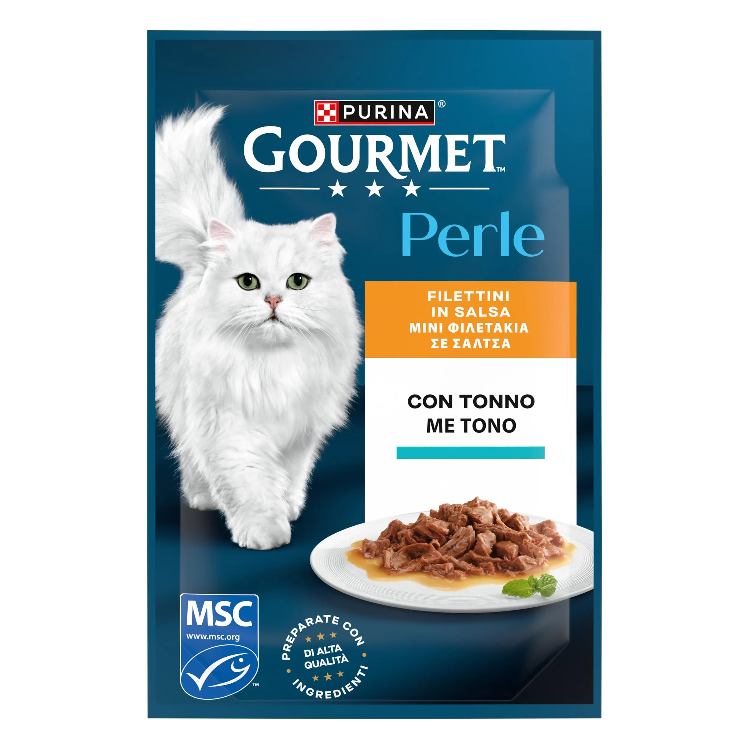 Gourmet Perle Gatto Filettini in Salsa con Tonno (26 x 85g) - immagine 6