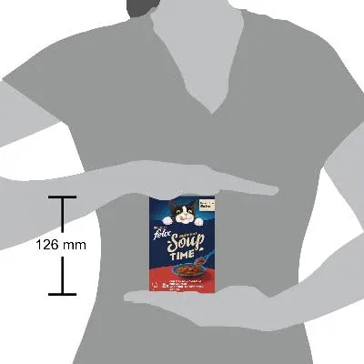 Felix Soup Time Original Cibo Umido per Gatti Adulti, 48 x 48g - immagine 6