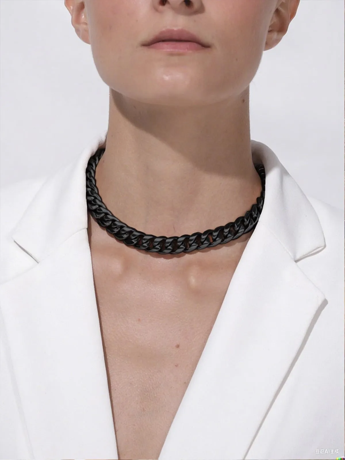 PROSTEEL Collana a Catena Cubana Uomo, Acciaio Inossidabile, 14 mm, 45 cm, Nero - immagine 9