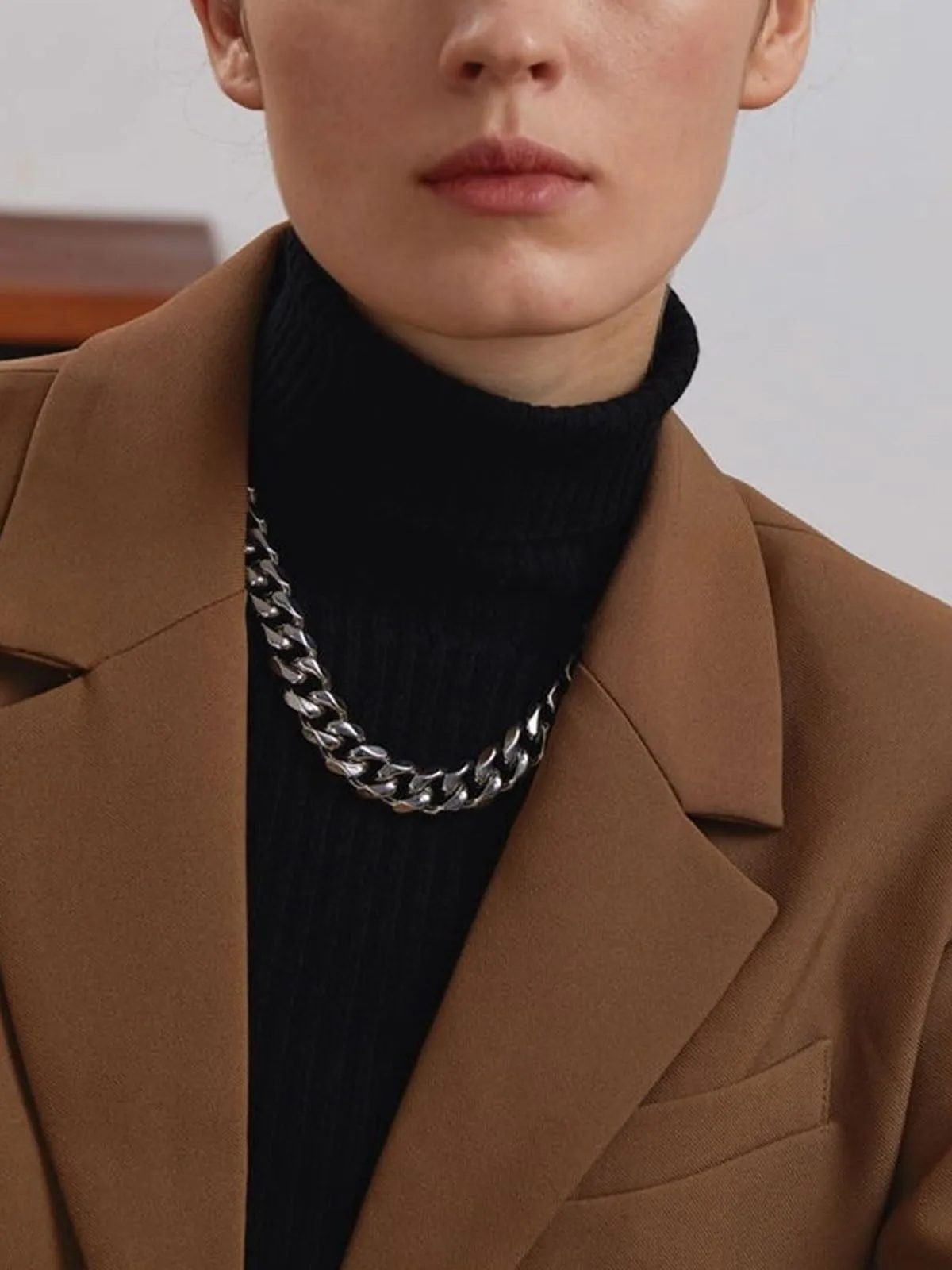ChainsHouse Catena da Uomo in Acciaio Inossidabile a Maglia Cubana 12 mm - immagine 3