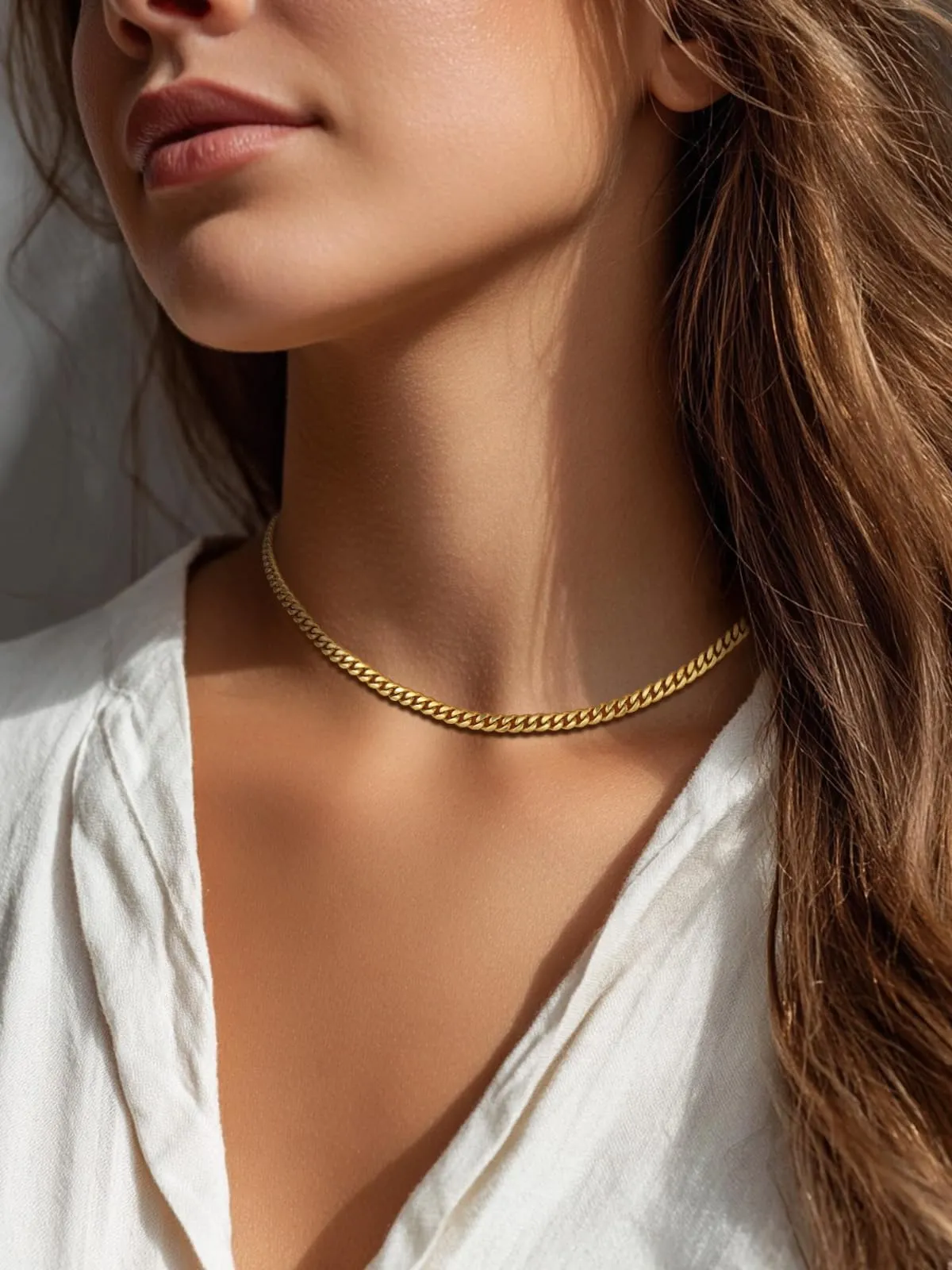 PROSTEEL Collana a Catena Cubana Uomo, Acciaio Inossidabile Placcato Oro 18K, 5 mm x 60 cm - immagine 9