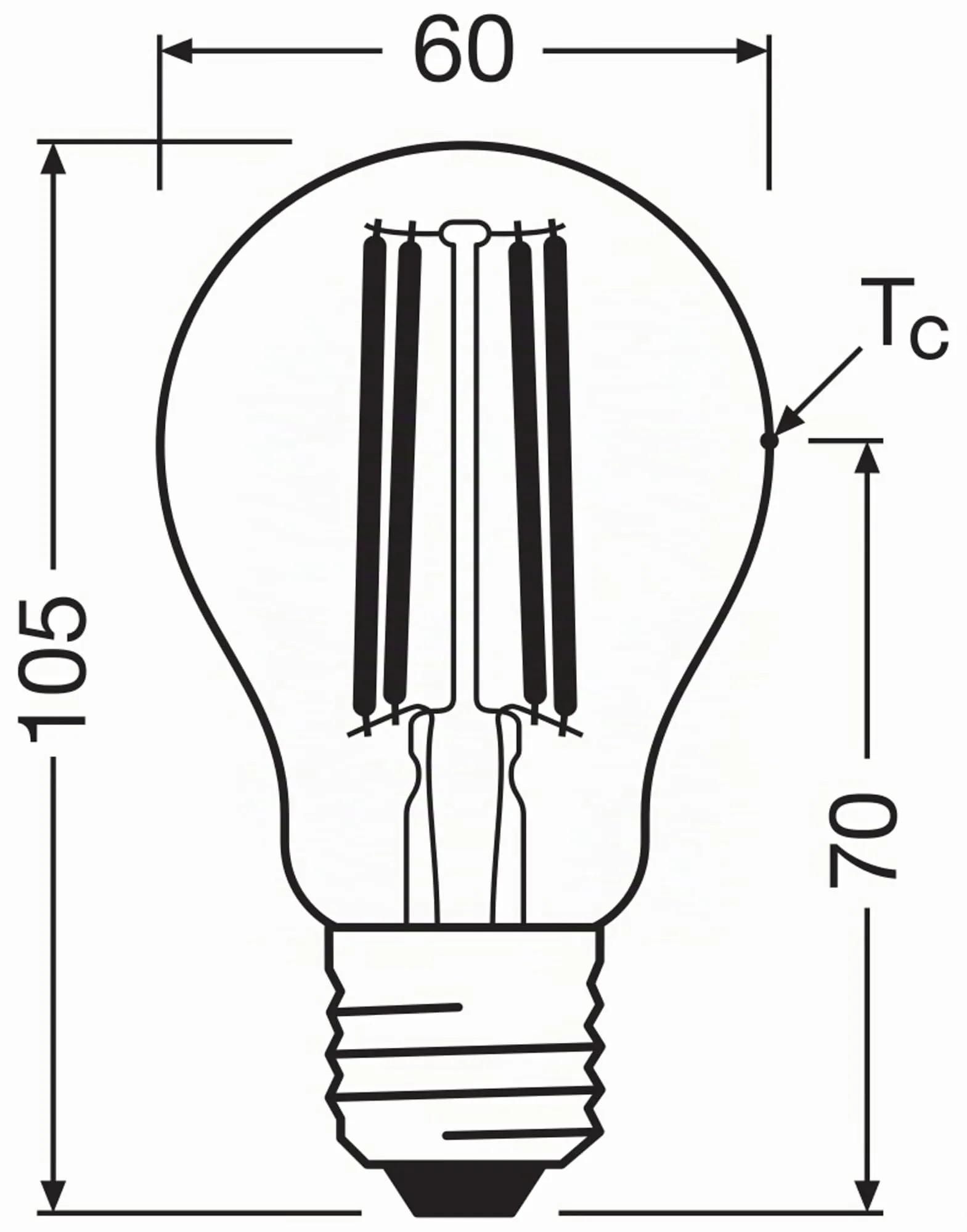 Osram LED Superstar+ Classic A Fil 75, E27, 5W, 1055lm, 4000K, Luce Bianca Fredda - immagine 5
