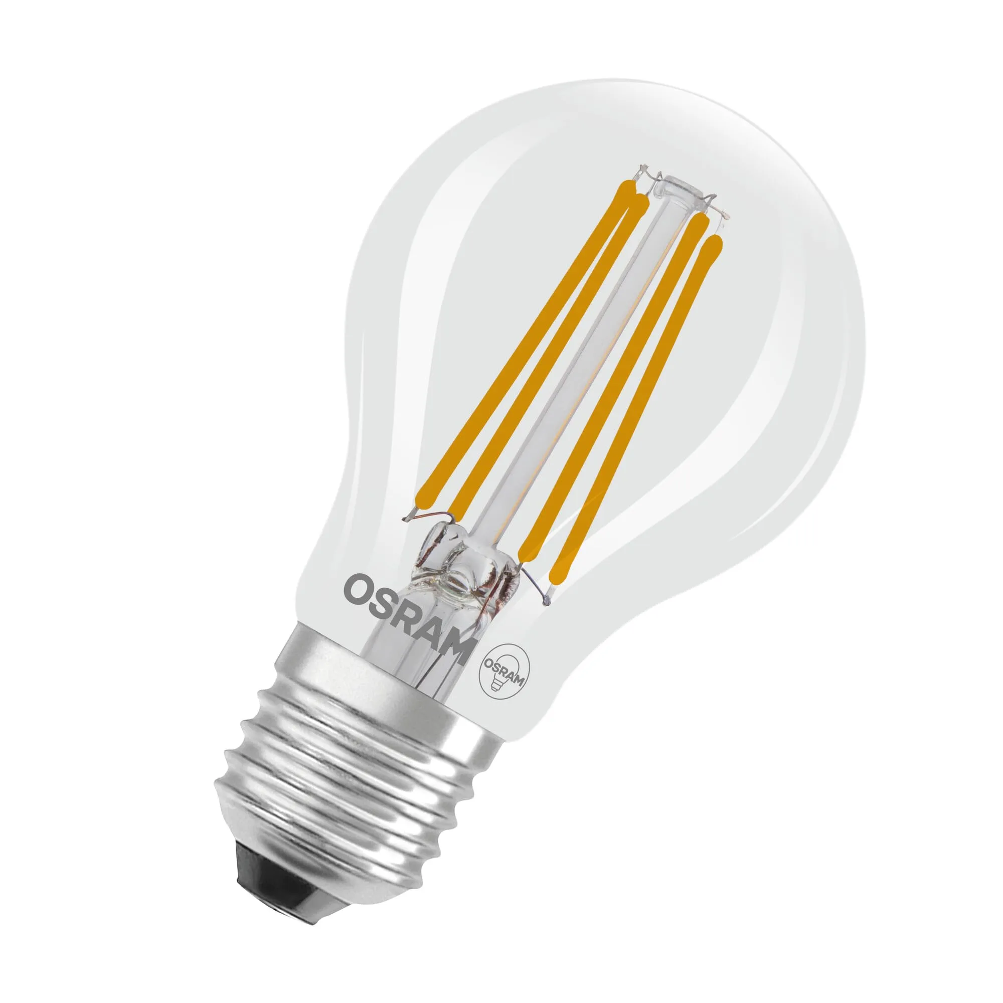 Osram LED Classic Lampada a Filamento, Vetro Trasparente, 3,8 W, E27, Classe A, 806 lm, Bianco Caldo - immagine 3