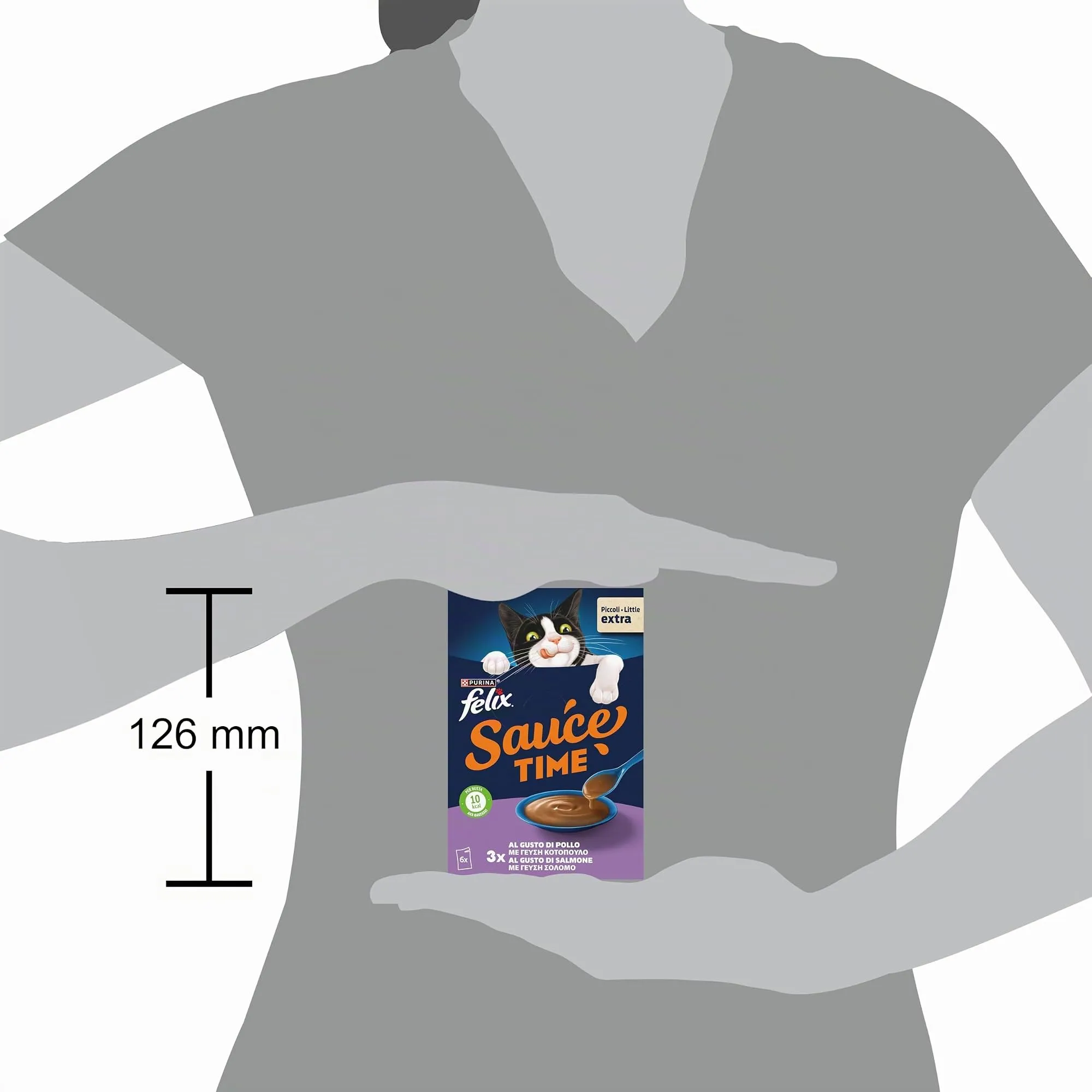 Felix Sauce Time Cibo Umido per Gatti Adulti, 48 Bustine da 40g - immagine 3