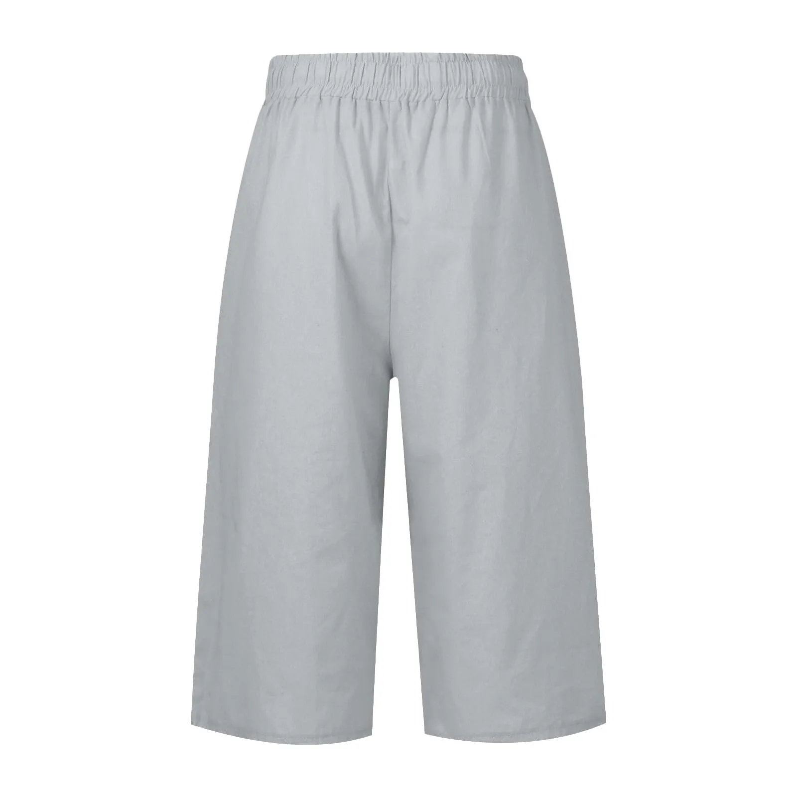 HEONSATI Donna Pantaloni Capri in Cotone Estivi Leggeri Casual 7/8 con Coulisse Regolabile - immagine 4