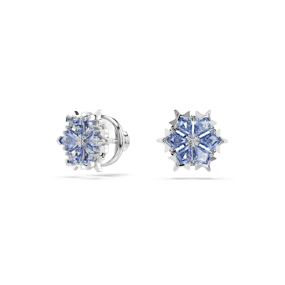 Swarovski Magic Set Collana Pendente e Orecchini, Zirconia Grigio-Blu, Forma a Fiocco di Neve, Placcatura in Tonalità Rodio - immagine 5