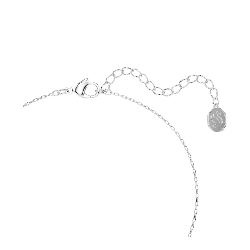 Swarovski Magic Set Collana Pendente e Orecchini, Zirconia Grigio-Blu, Forma a Fiocco di Neve, Placcatura in Tonalità Rodio - immagine 9