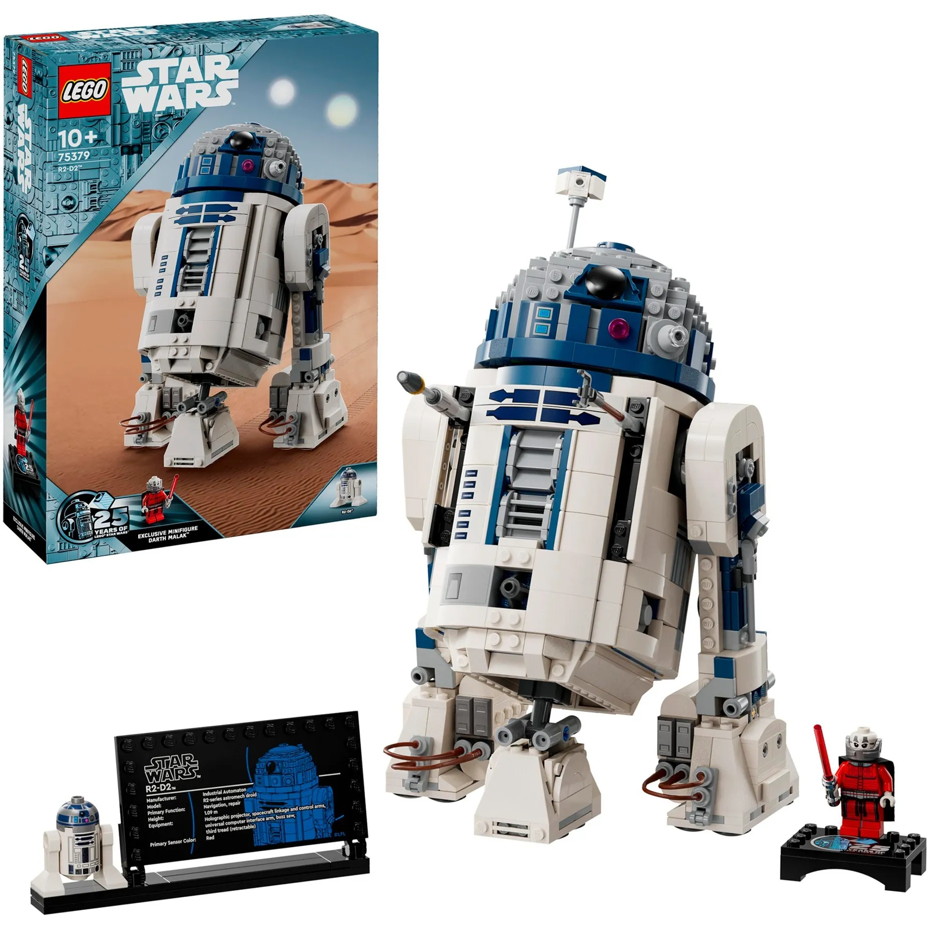 LEGO Star Wars 75379 R2-D2 Buildable Figure with Darth Malak Minifigure - immagine 1