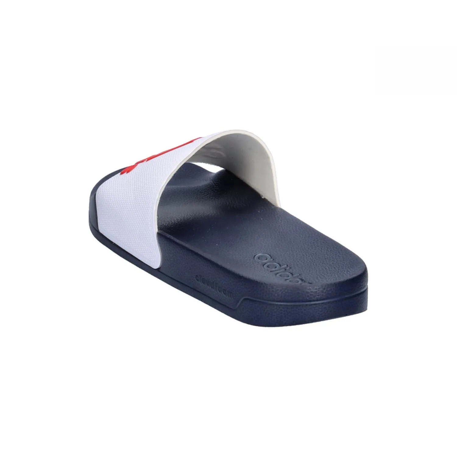 adidas Adilette Shower Slides, Cloud White Scarlet Victory Blue, 46 EU - immagine 4