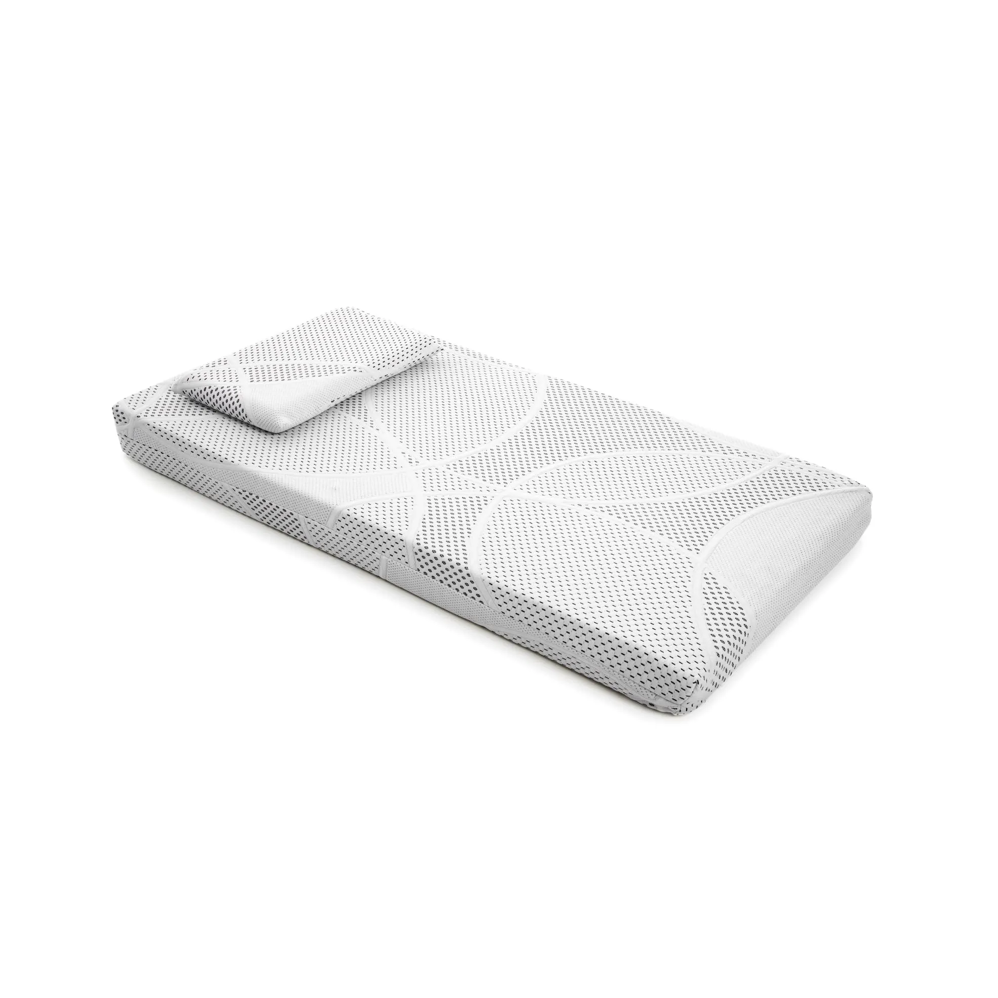 DOLCI SOGNI Materasso Lettino 60x120x12 cm con Cuscino 30x50x4 cm, OEKO-TEX e CertiPUR, Fodera Sfoderabile - immagine 1