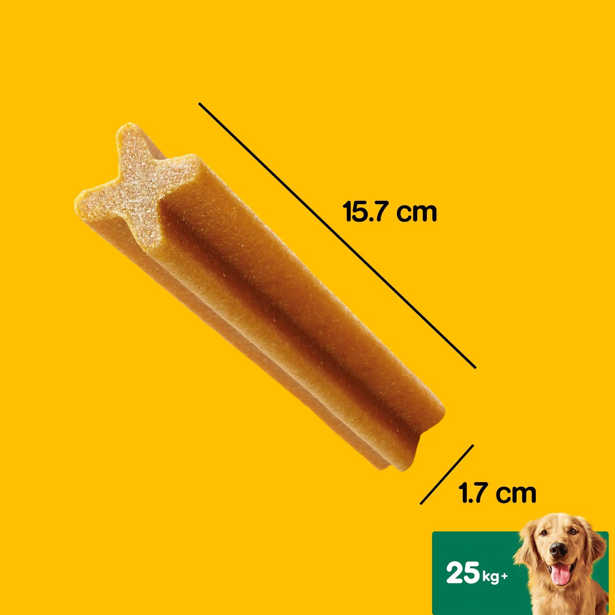 Pedigree Dentastix Snack per l'Igiene Orale, Cane Grande +25 kg, 270 g (105 Pezzi) - immagine 3