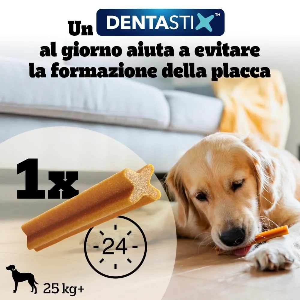Pedigree Dentastix Snack per l'Igiene Orale, Cane Grande +25 kg, 270 g (105 Pezzi) - immagine 5