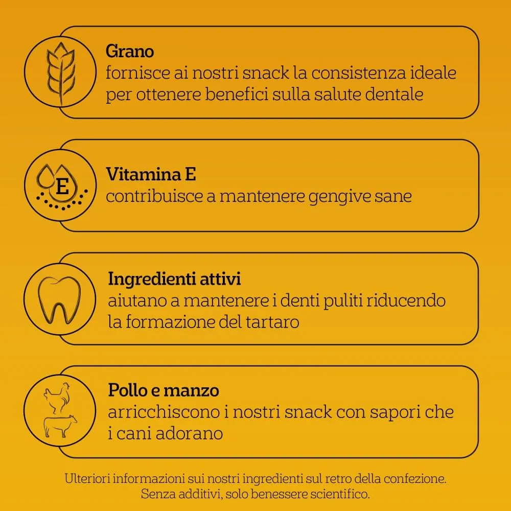 Pedigree Dentastix Snack per l'Igiene Orale, Cane Grande +25 kg, 270 g (105 Pezzi) - immagine 6