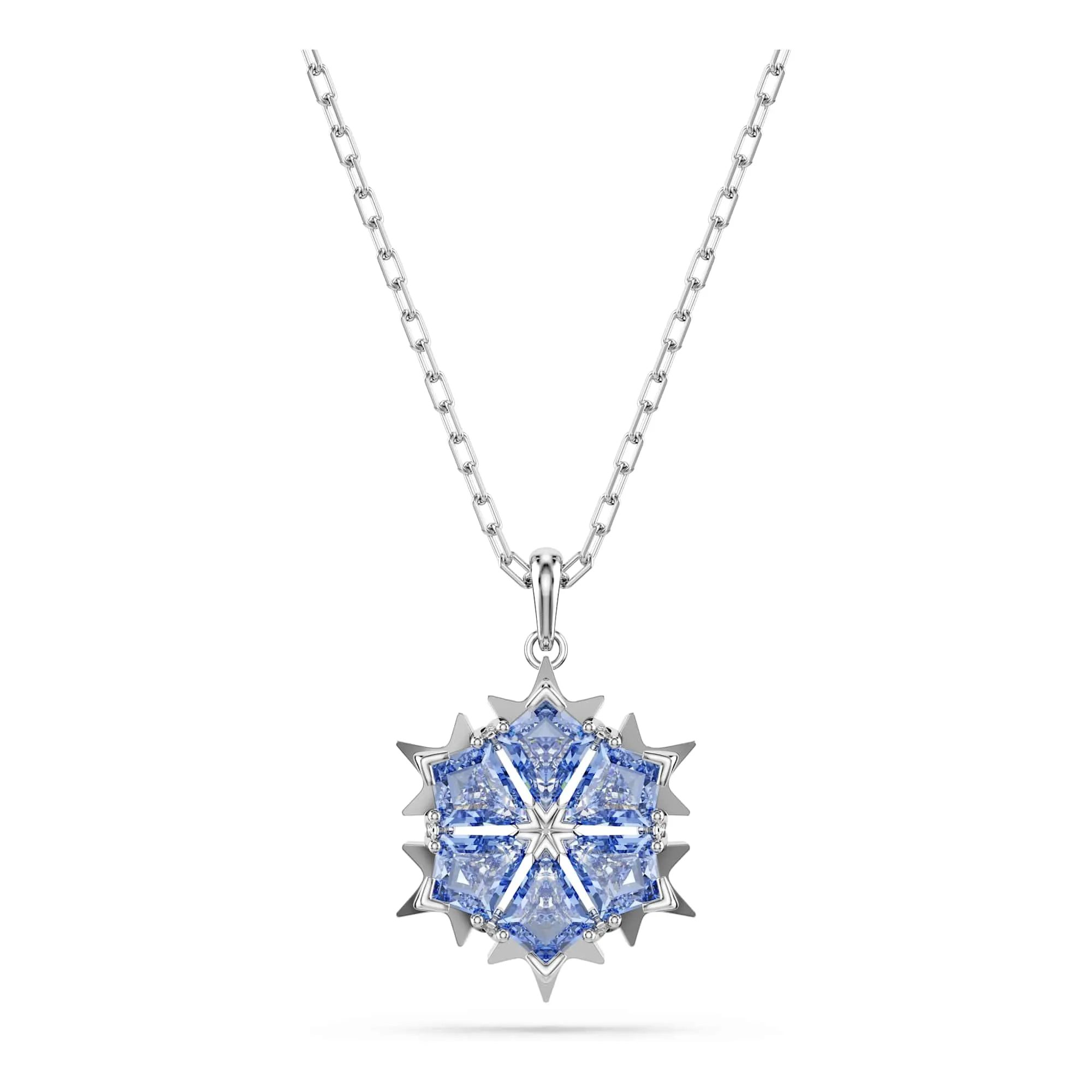 Swarovski Magic Pendente Fiocco di Neve Blu Rodio - immagine 1