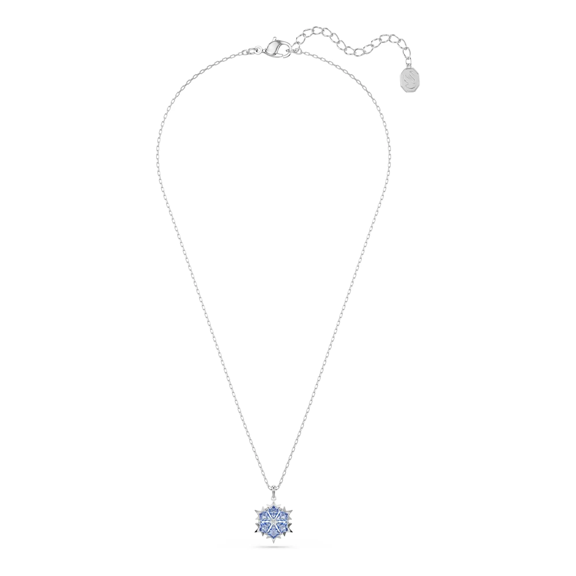Swarovski Magic Pendente Fiocco di Neve Blu Rodio - immagine 3