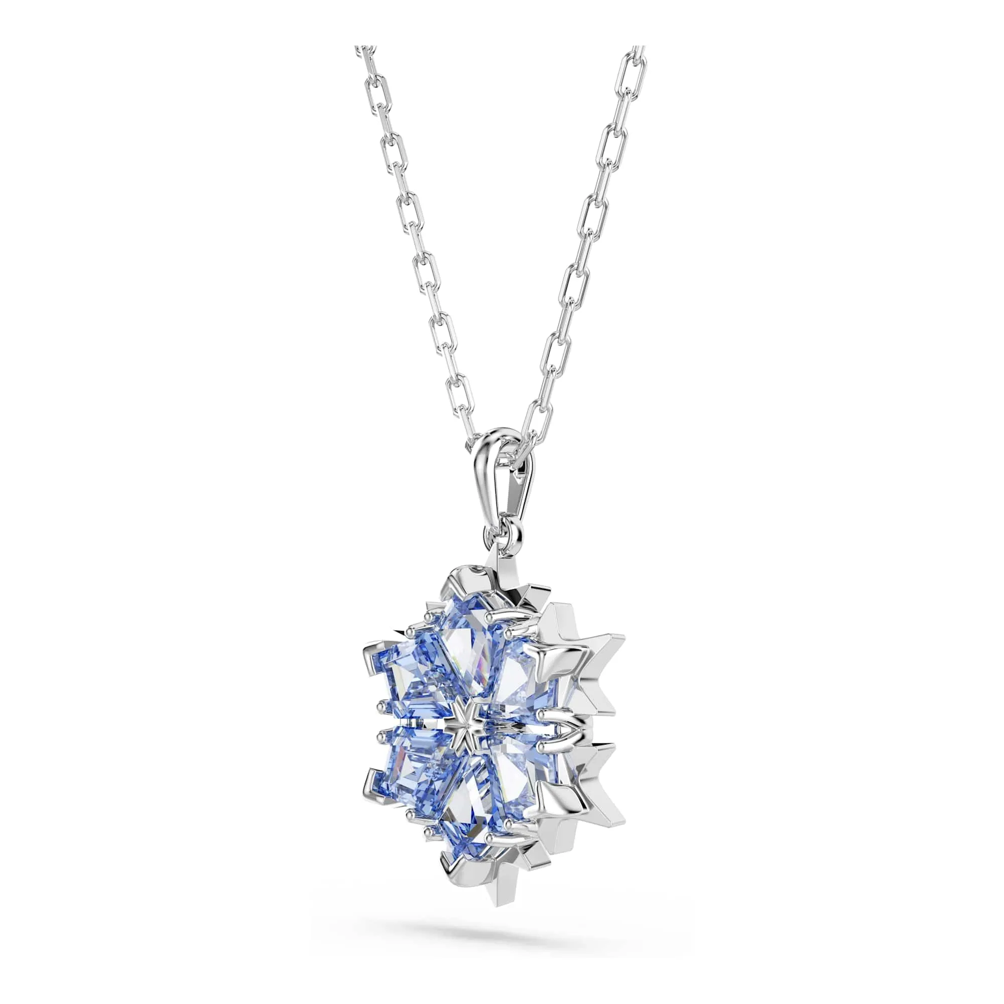 Swarovski Magic Pendente Fiocco di Neve Blu Rodio - immagine 4