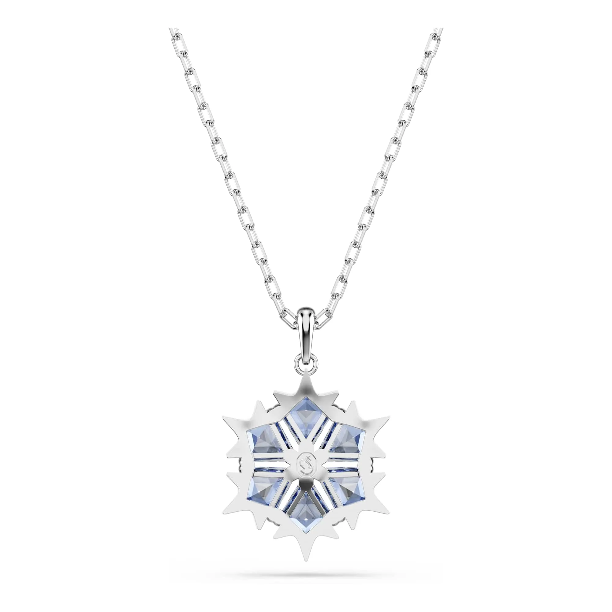 Swarovski Magic Pendente Fiocco di Neve Blu Rodio - immagine 6