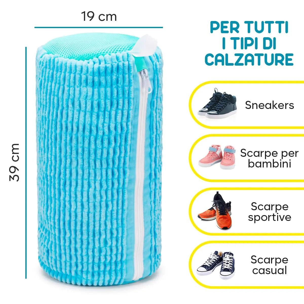 ZENO Shoe Washing Bag, 2 Pieces - immagine 6
