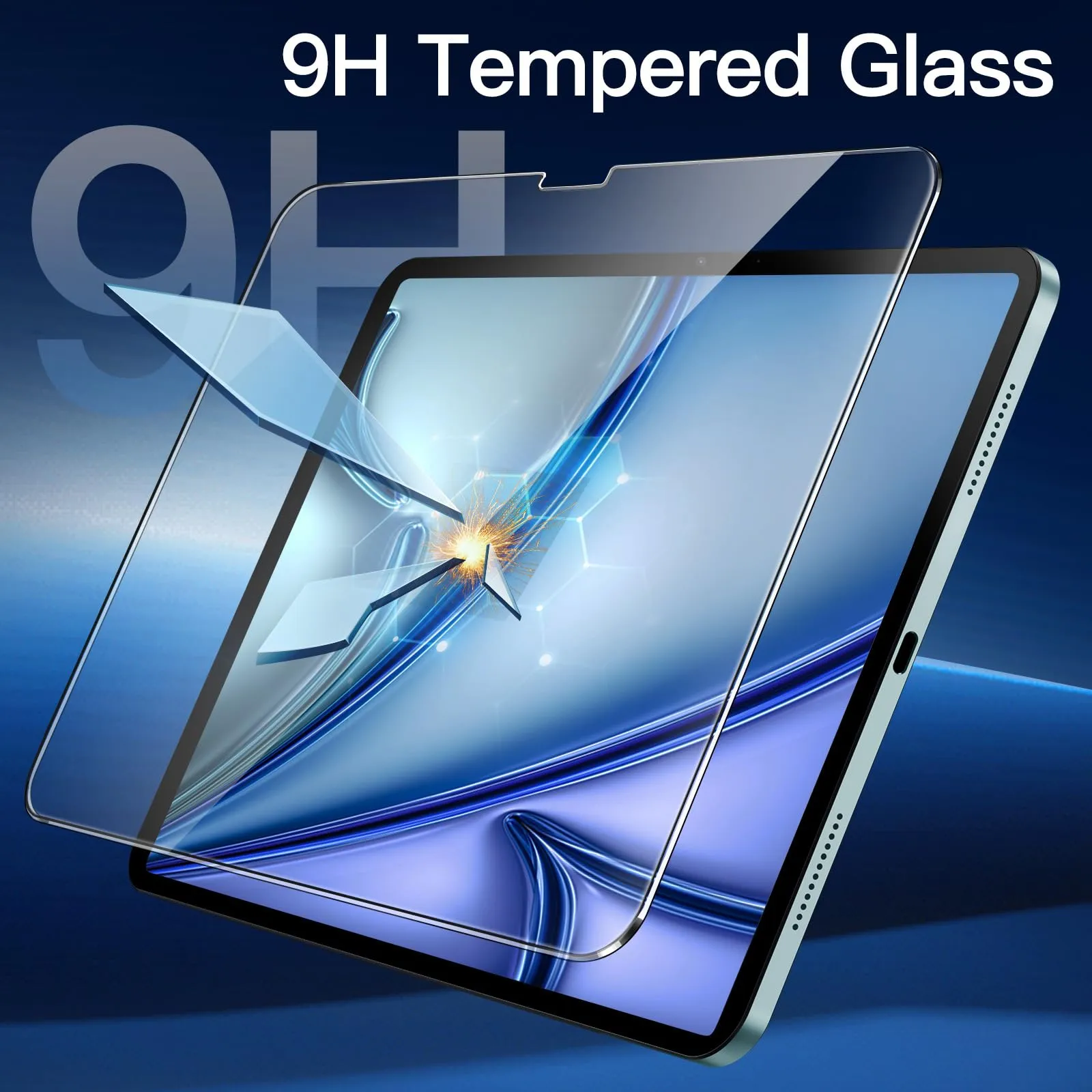 JETech Pellicola Protettiva per iPad Air 11" (M4/M3/M2), 2 Pezzi - immagine 3