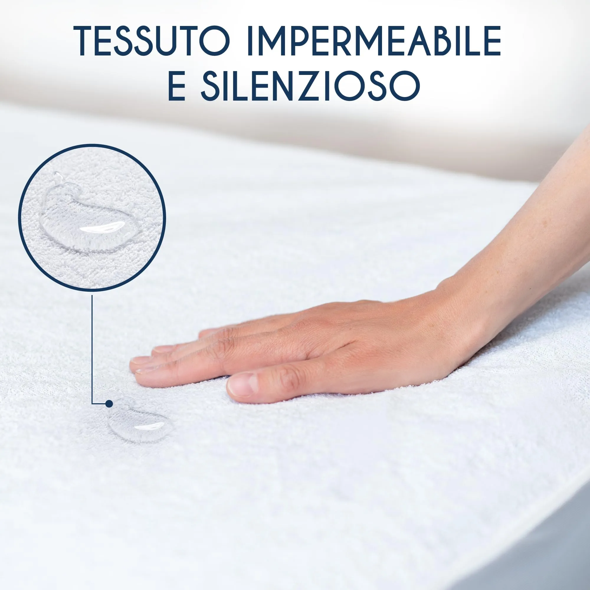 Dreamzie Coprimaterasso Impermeabile King Size 200x200cm Cotone - immagine 5