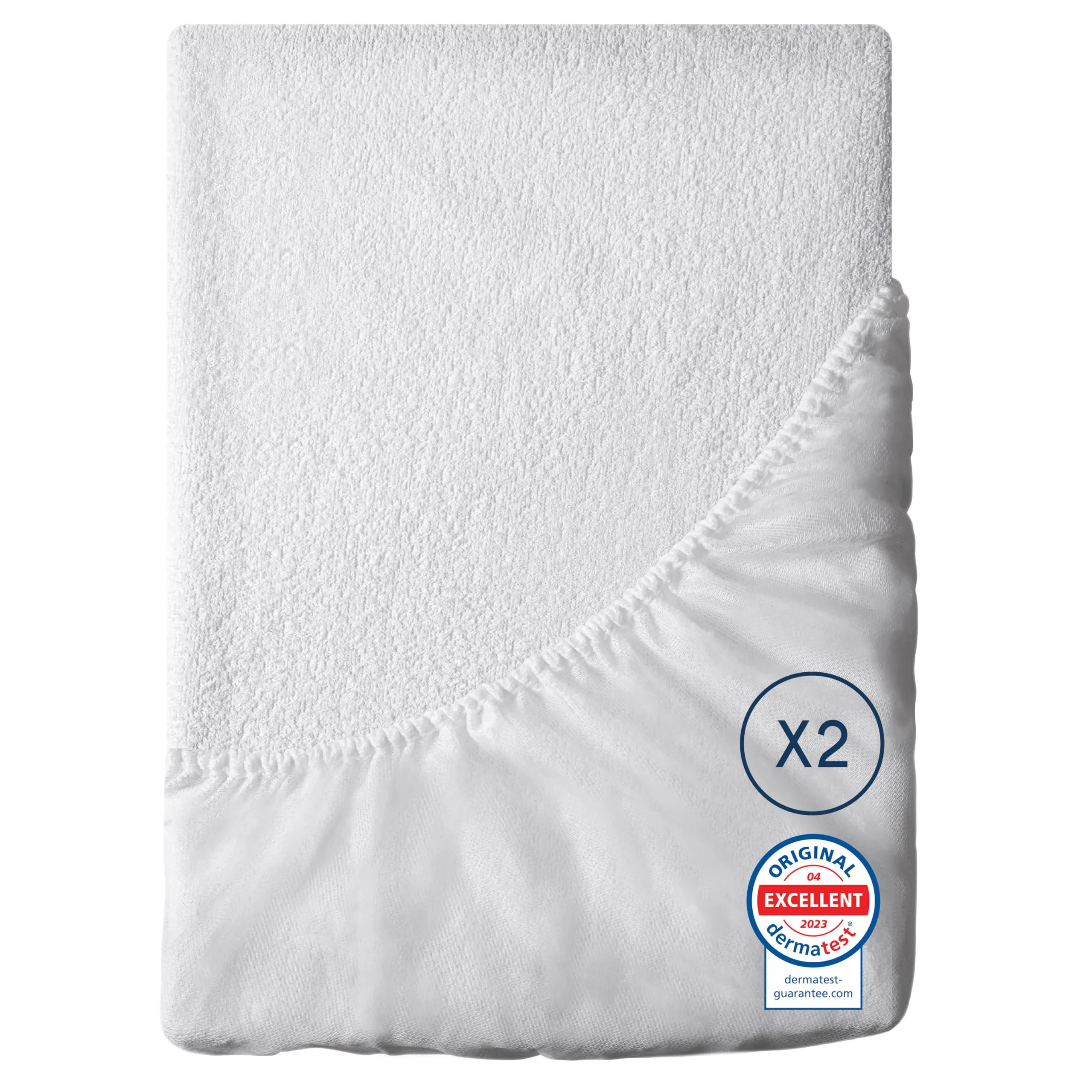 Dreamzie Coprimaterasso Singolo Impermeabile, 90x190cm, Set da 2 - immagine 1