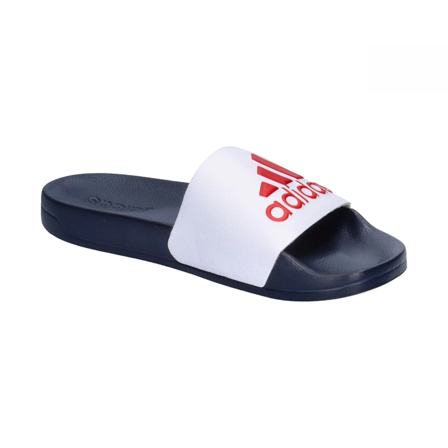 adidas Adilette Shower Slides - Cloud White Scarlet Victory Blue, 47 EU - immagine 9