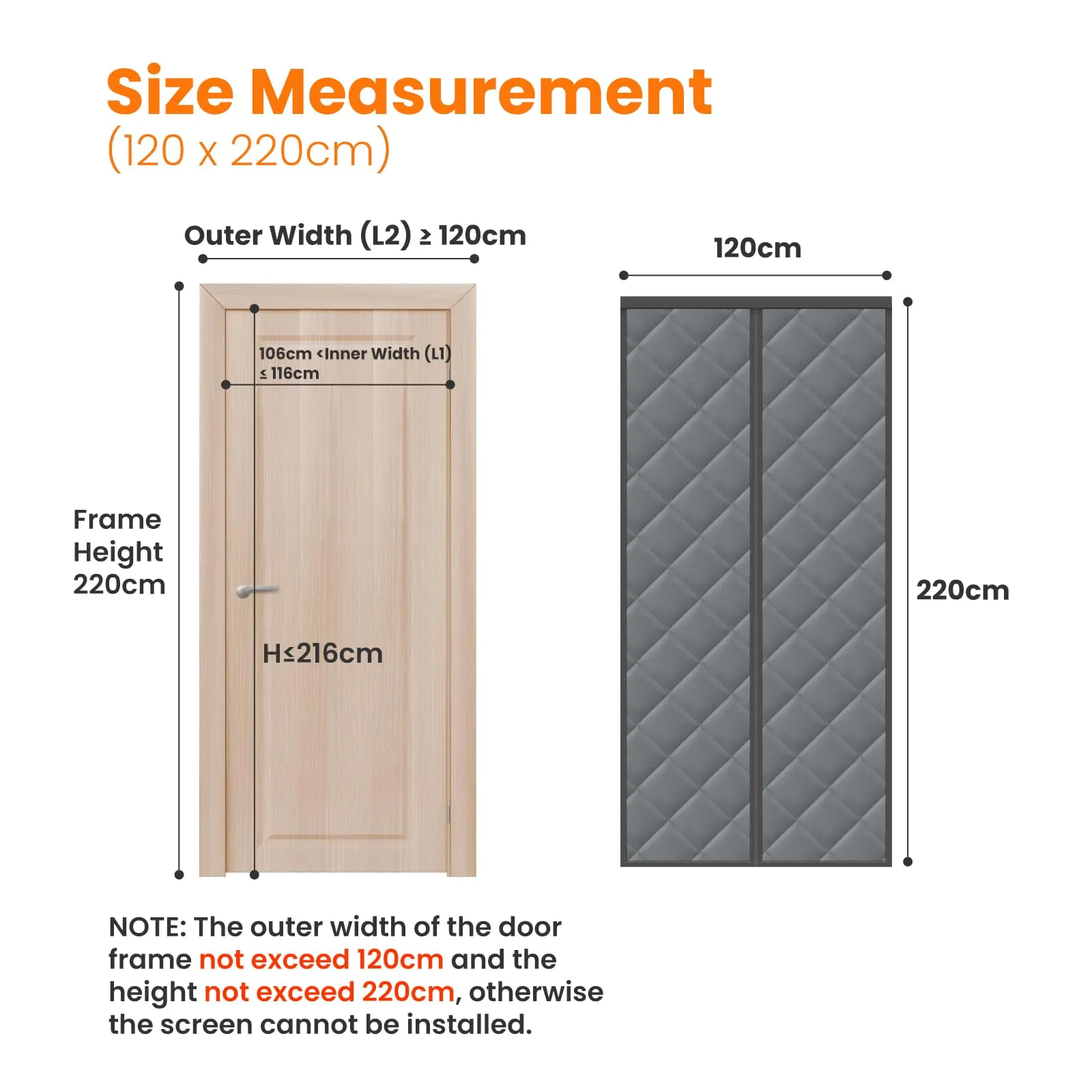 MYCARBON Zanzariera Tenda Termica Magnetica (120x220cm) - immagine 2