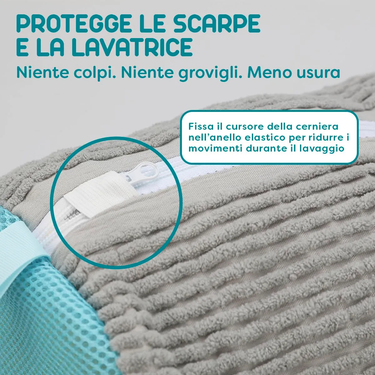ZENO Shoe Washing Bag, 2 Pezzi Sacchetto Porta Scarpe per Lavatrice - immagine 7