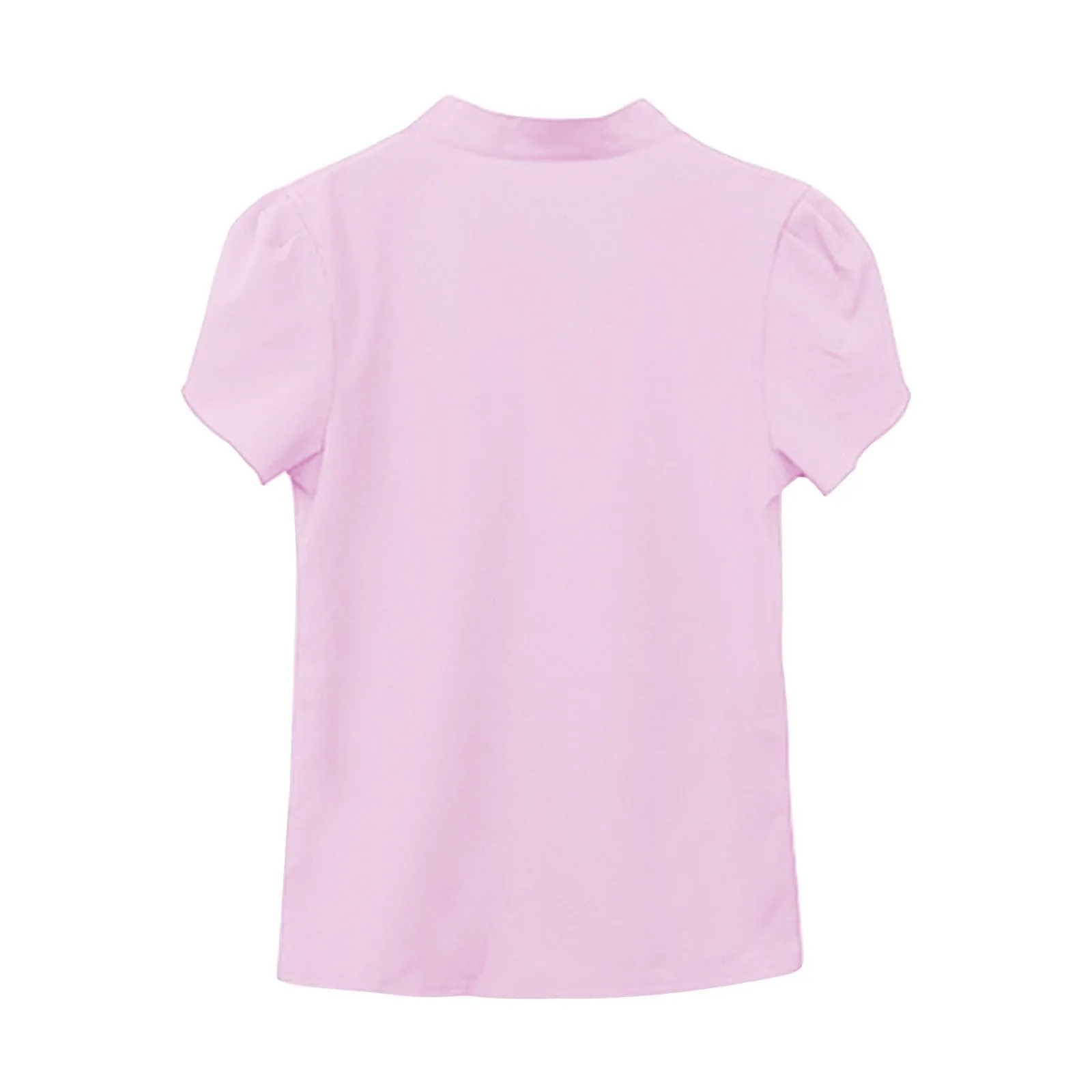Uwdiohq T-Shirt Slim Fit in Chiffon Bianco con Maniche a Volant Casual da Donna a Maniche Corte - immagine 4