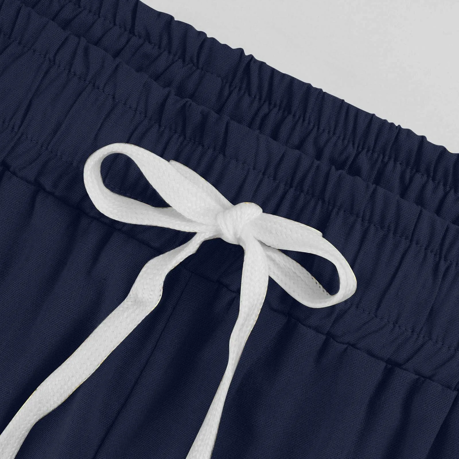 HEONSATI Pinocchietti Donna Pantaloni Capri in Cotone 7/8 con Coulisse Regolabile Taglie Forti - immagine 5