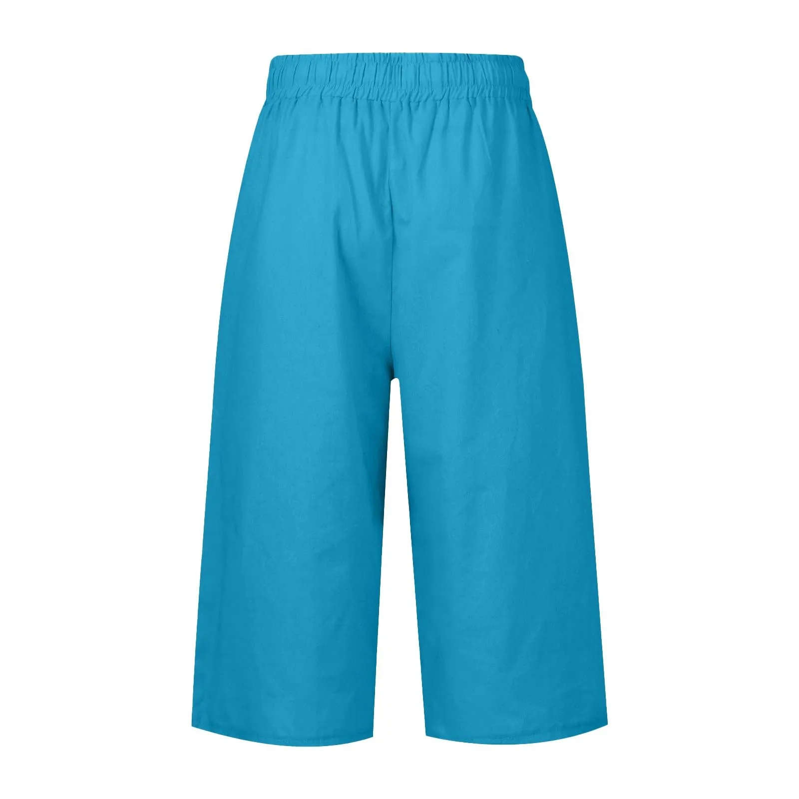 HEONSATI Pinocchietti Donna Pantaloni Capri in Cotone 7/8 Casual Sportivi con Coulisse Regolabile - immagine 4