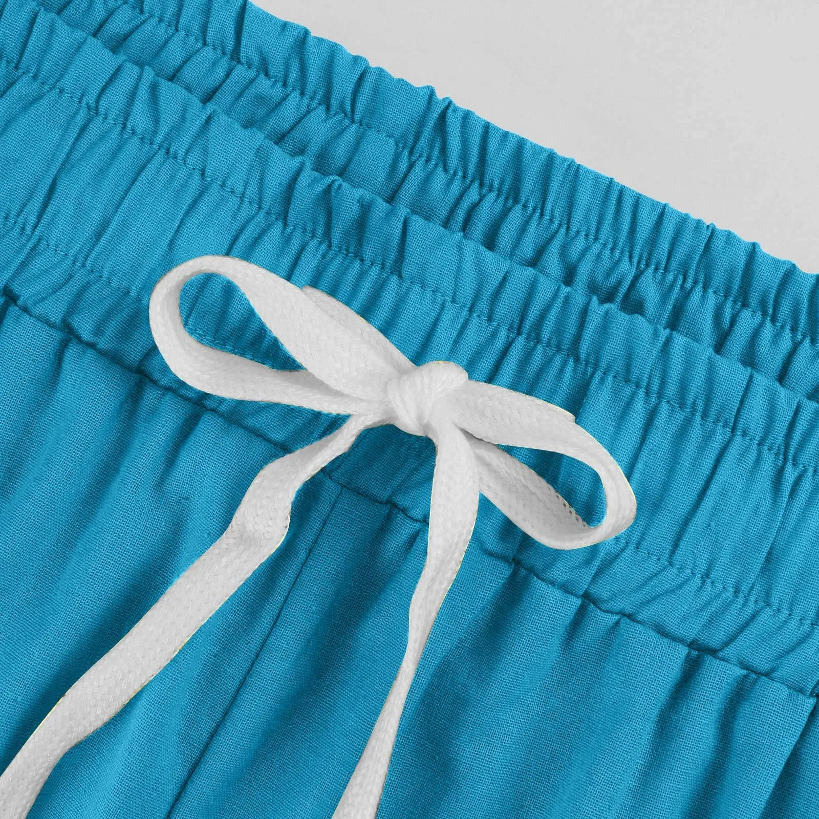 HEONSATI Pinocchietti Donna Pantaloni Capri in Cotone Estivi Leggeri con Coulisse Regolabile - immagine 6