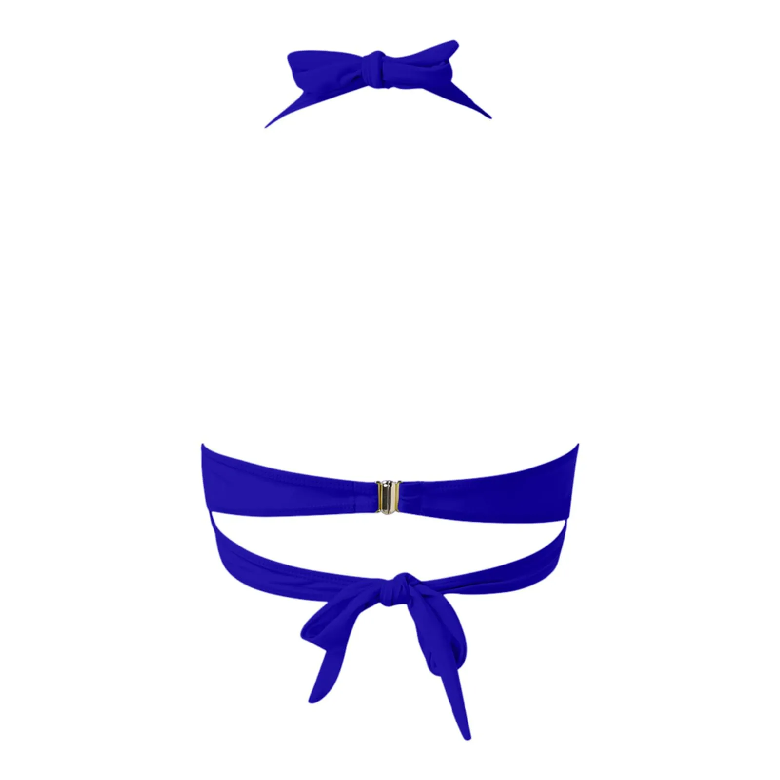 Generico Top Bikini Donna Scollo a V Push Up Imbottito con Imbottitura Rimovibile e Allacciatura Incrociata - immagine 5