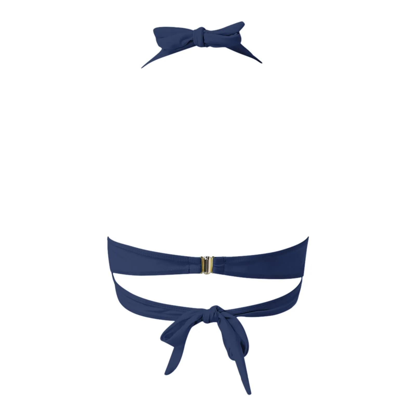 Generico Top Bikini Donna Scollo a V Push Up Imbottito con Spalline Incrociate - immagine 5