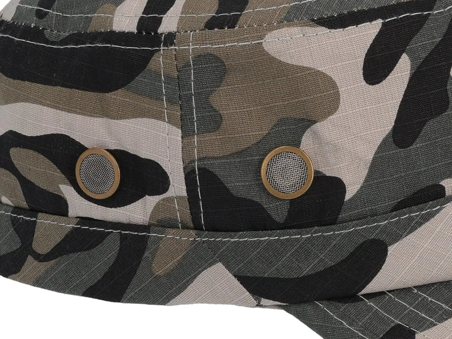 Riki Browns Cappello Militare in Cotone Ripstop, Visiera Regolabile, Camouflage, Taglia Unica - immagine 6