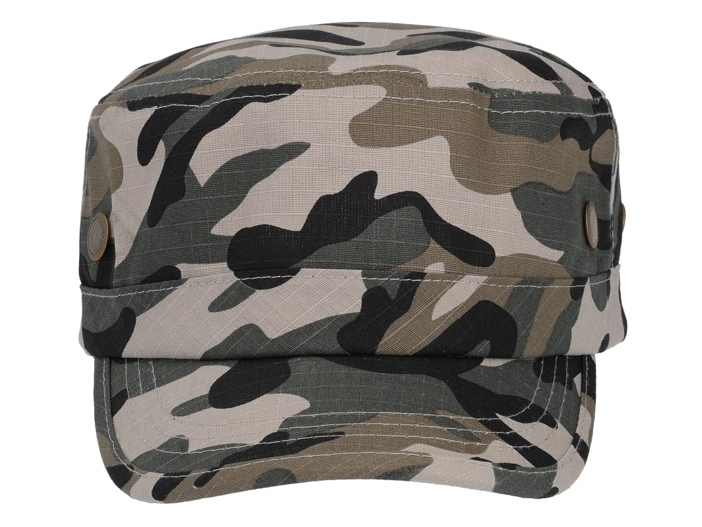 Riki Browns Cappello Militare in Cotone Ripstop, Visiera Regolabile, Camouflage, Taglia Unica - immagine 7