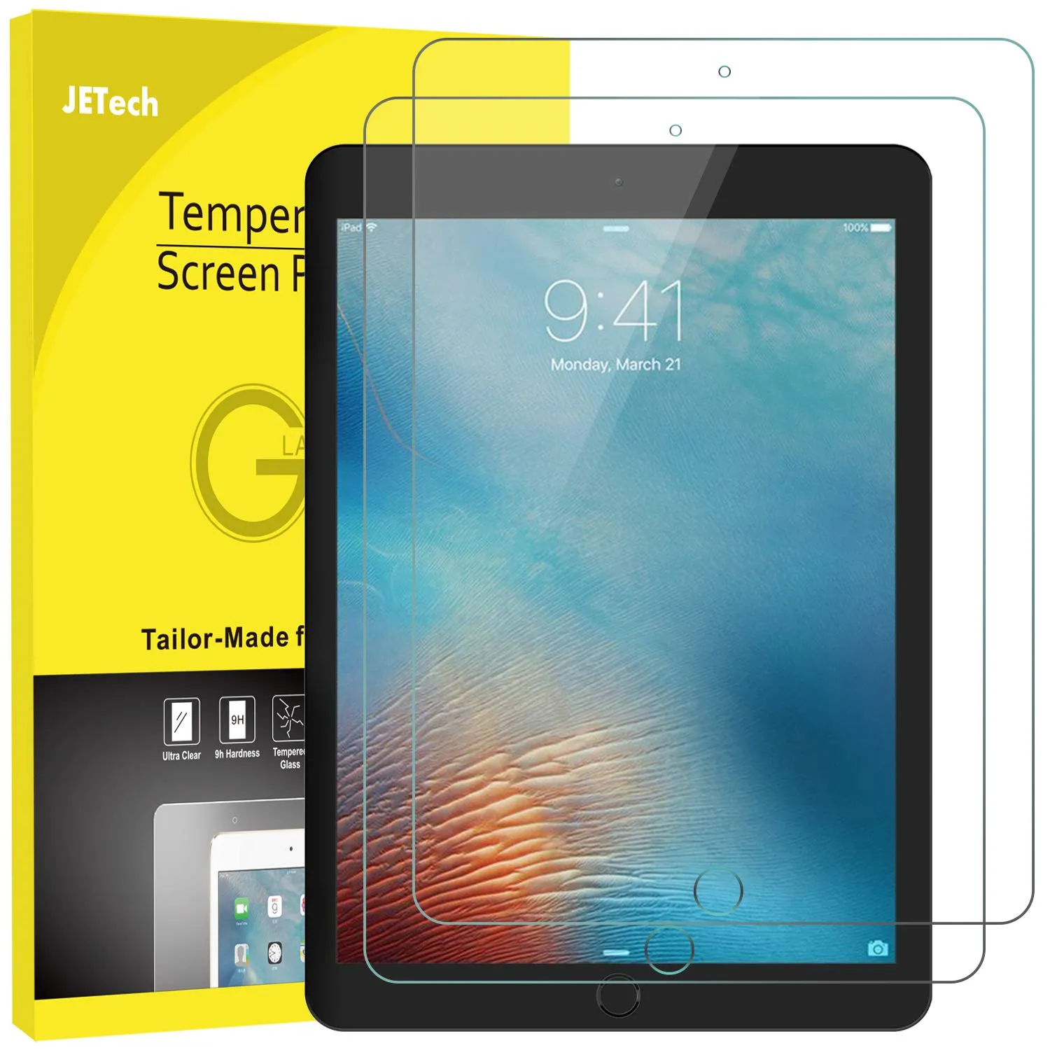 JETech Pellicola Protettiva in Vetro Temperato per iPad mini 5ª/4ª Gen, 2 Pezzi - immagine 1