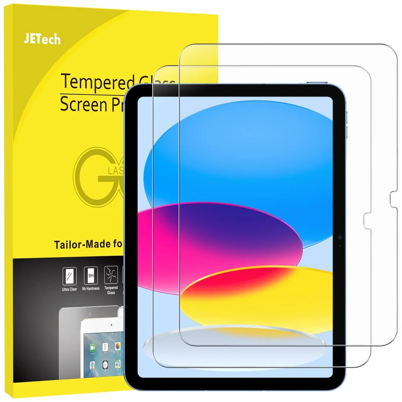 JETech Pellicola Protettiva per iPad (A16) 11ª/10ª Gen, 2 Pezzi - immagine 1