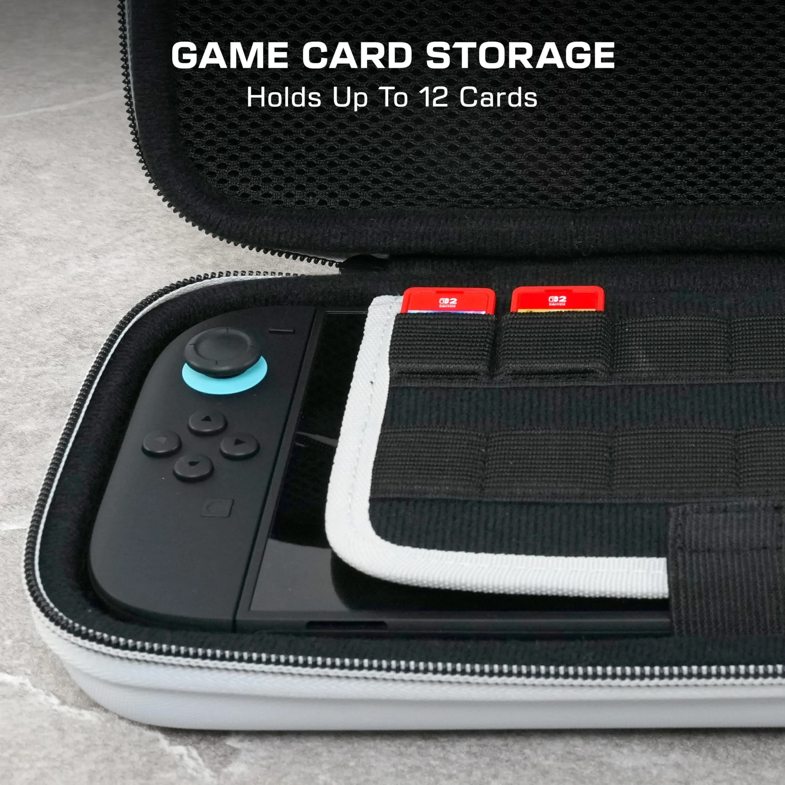 Turtle Beach PlayTrek Custodia da viaggio Stellar White per Nintendo Switch 2 - immagine 6