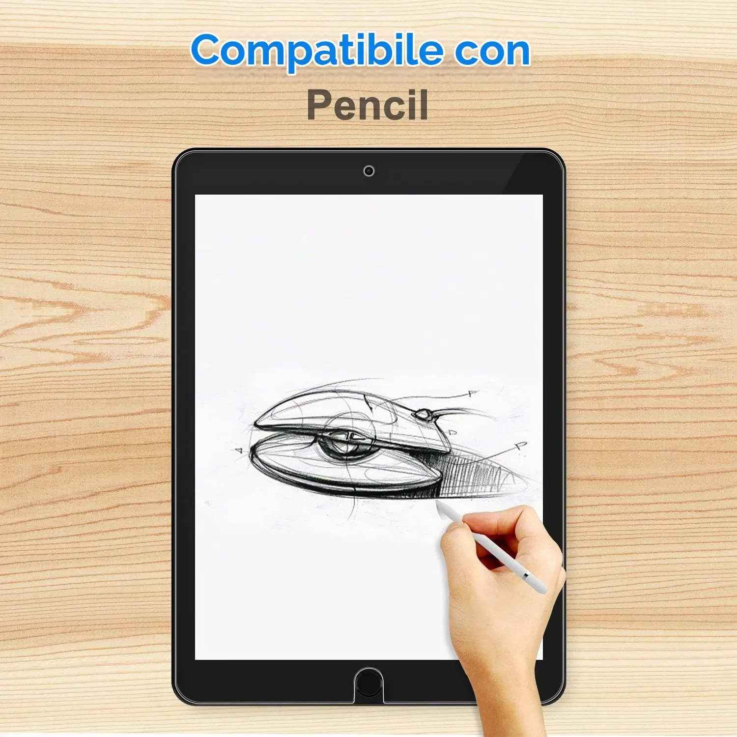 JETech Pellicola Protettiva in Vetro Temperato per iPad Pro 10,5" e iPad Air 3, 2 Pezzi - immagine 3