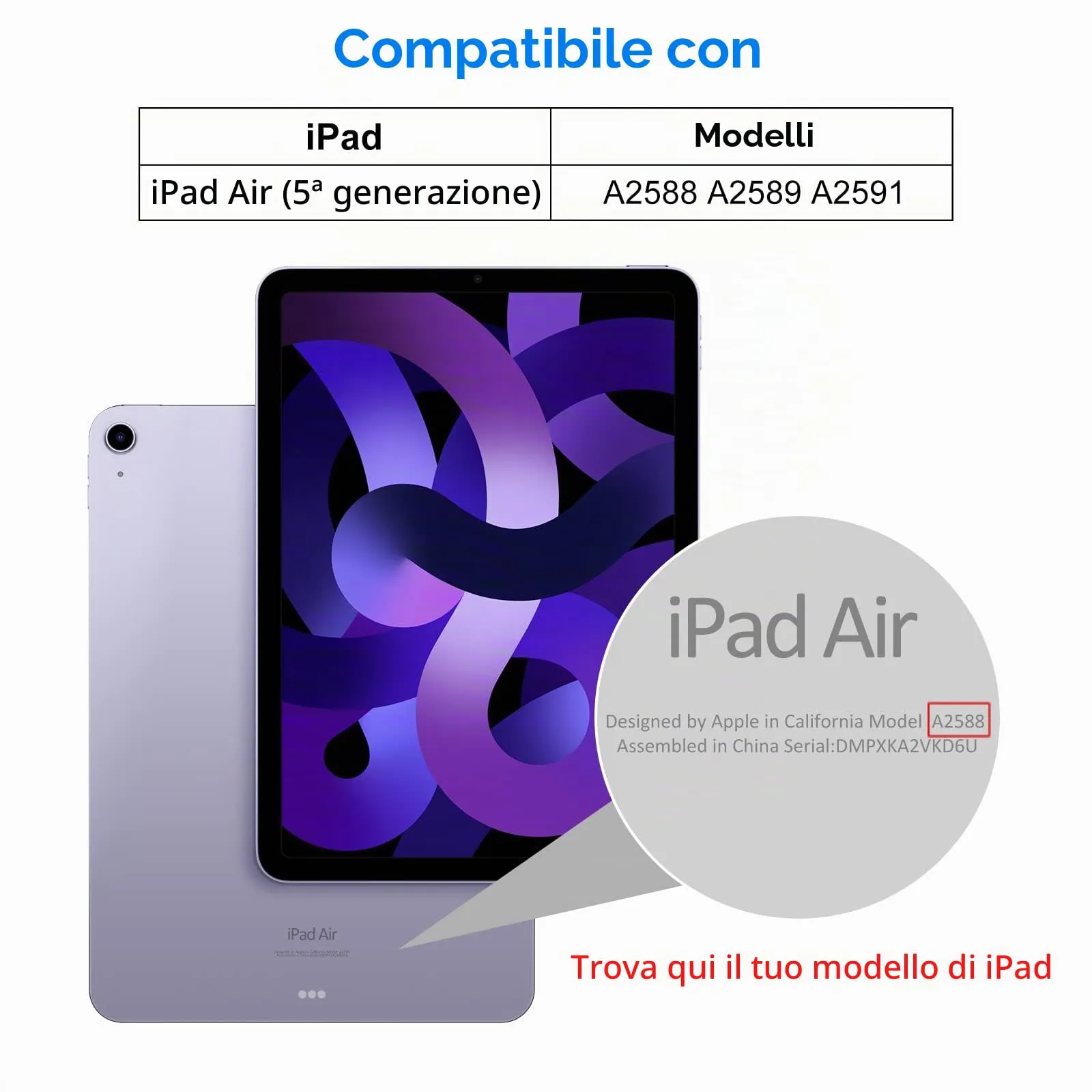 JETech Pellicola Protettiva in Vetro Temperato per iPad Air 5ª Gen 10,9" (2022), 2 Pezzi - immagine 2