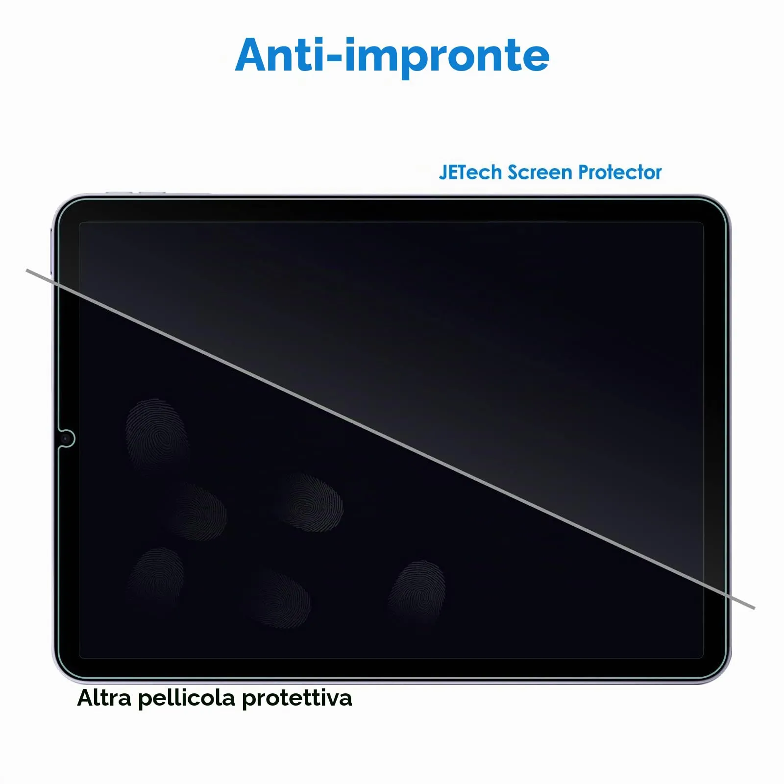 JETech Pellicola Protettiva in Vetro Temperato per iPad Air 5ª Gen 10,9" (2022), 2 Pezzi - immagine 6