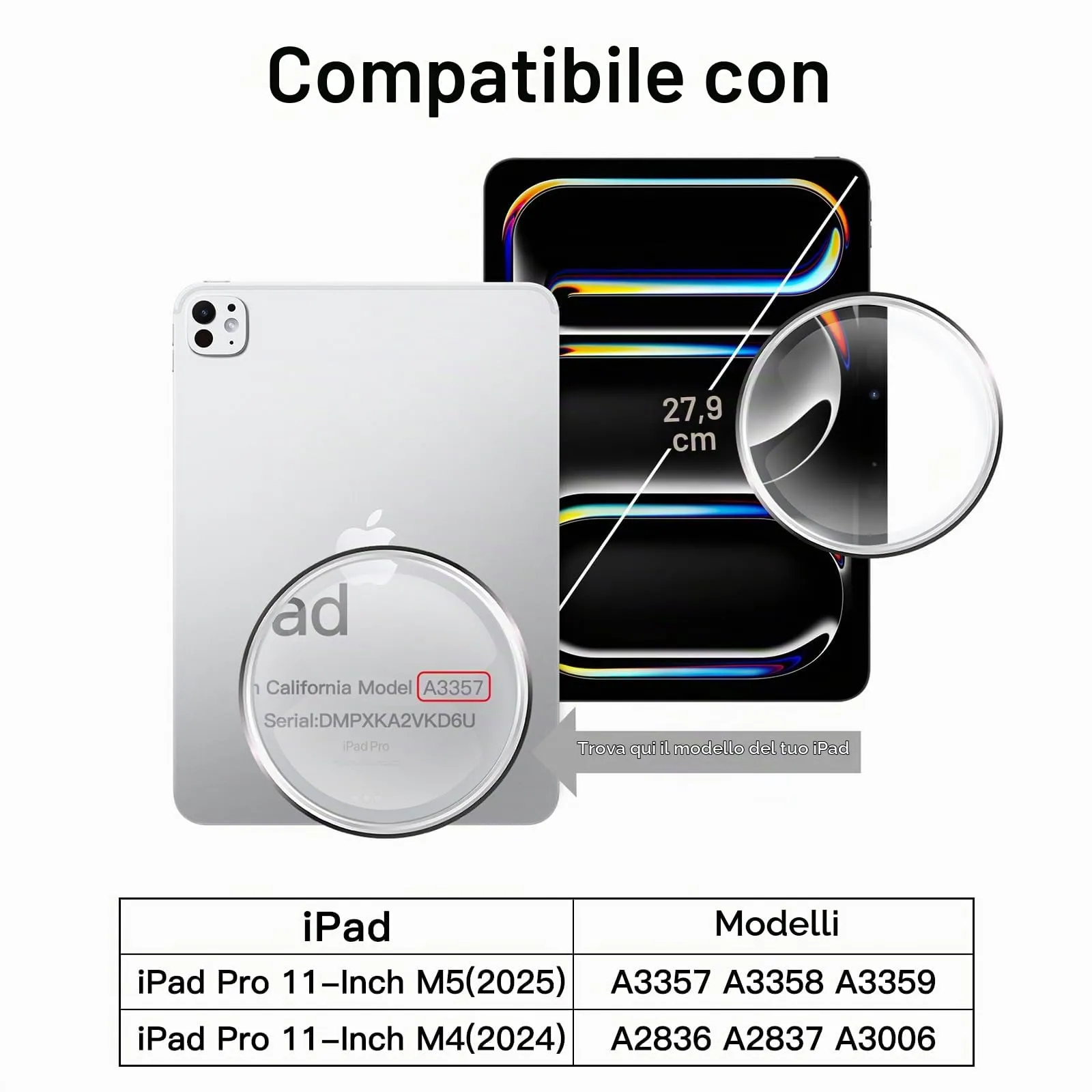JETech Pellicola Protettiva per iPad Pro 11" M5/M4 (2 Pezzi) - immagine 2