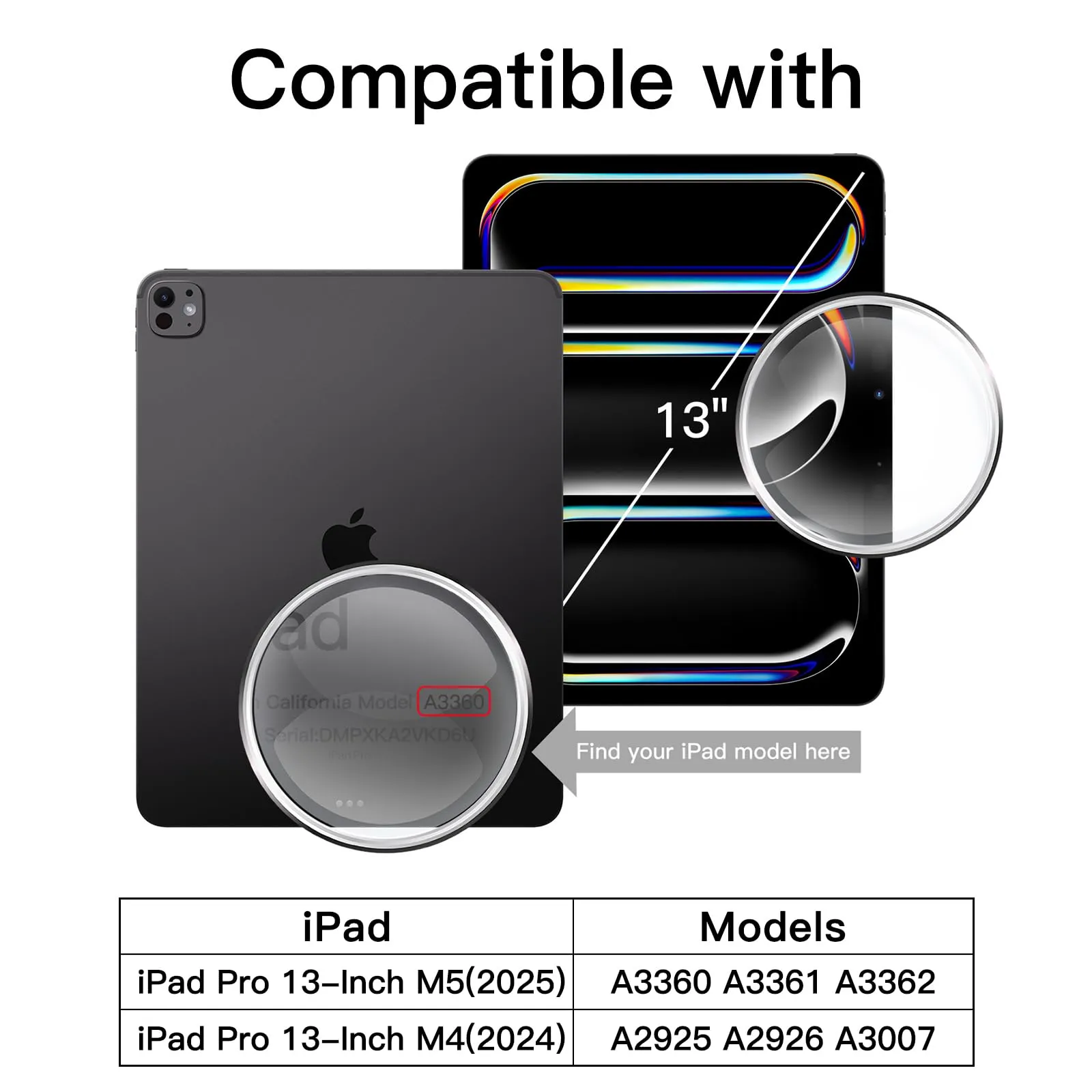 JETech Pellicola Protettiva per iPad Pro 13" M5/M4, 2 Pezzi - immagine 2
