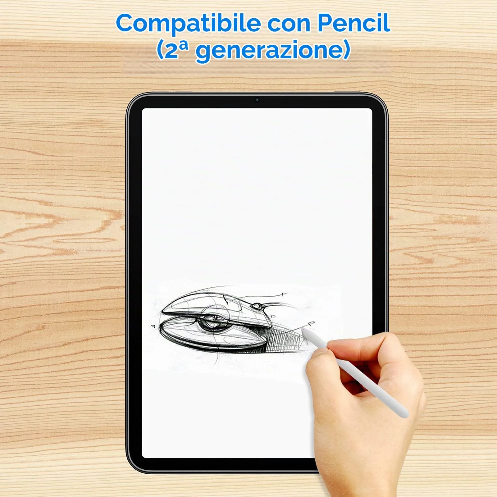 JETech Pellicola Protettiva per iPad mini A17 Pro / 6ª Gen, 2 Pezzi - immagine 4