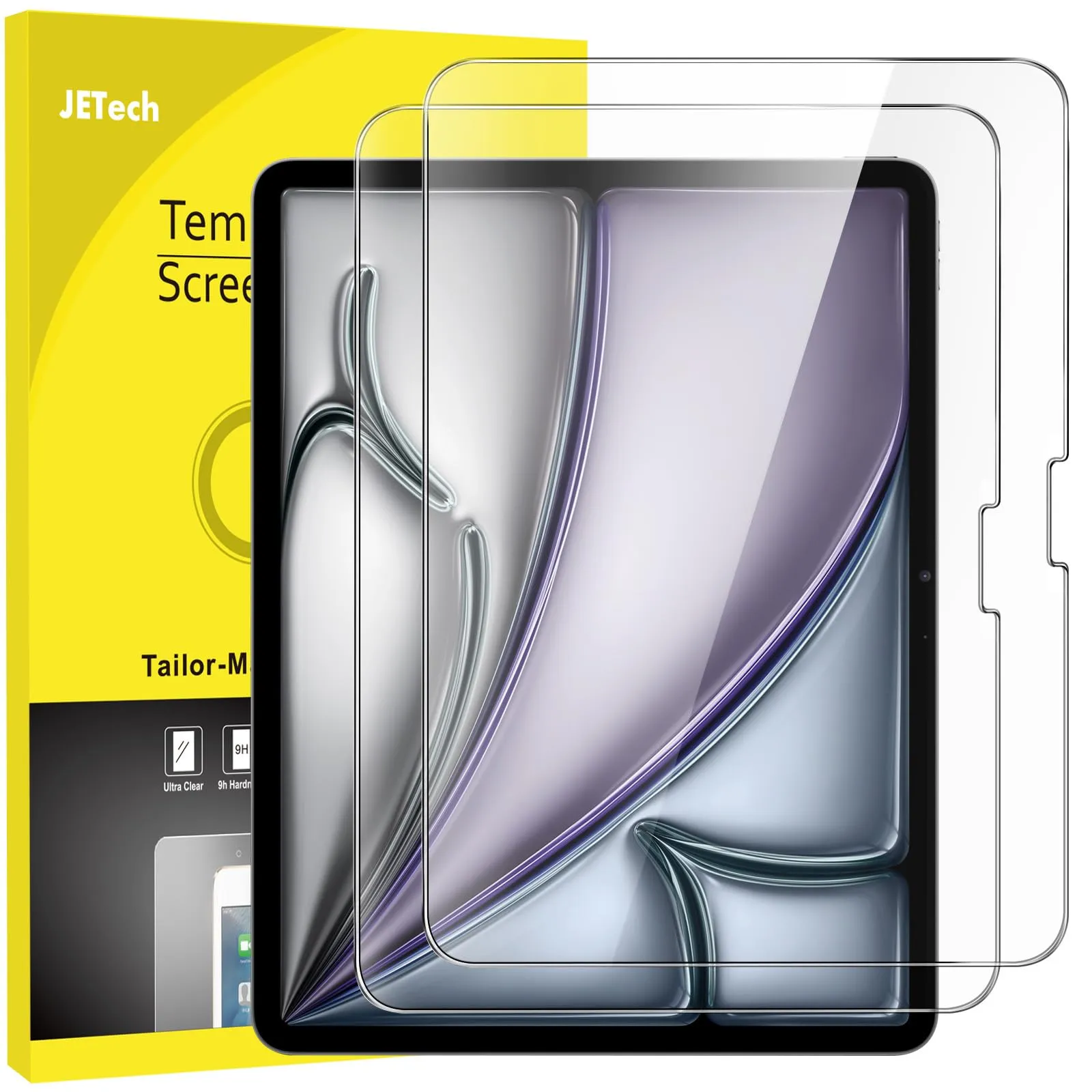 JETech Pellicola Protettiva per iPad Air 13" (M4/M3/M2), 2 Pezzi - immagine 1