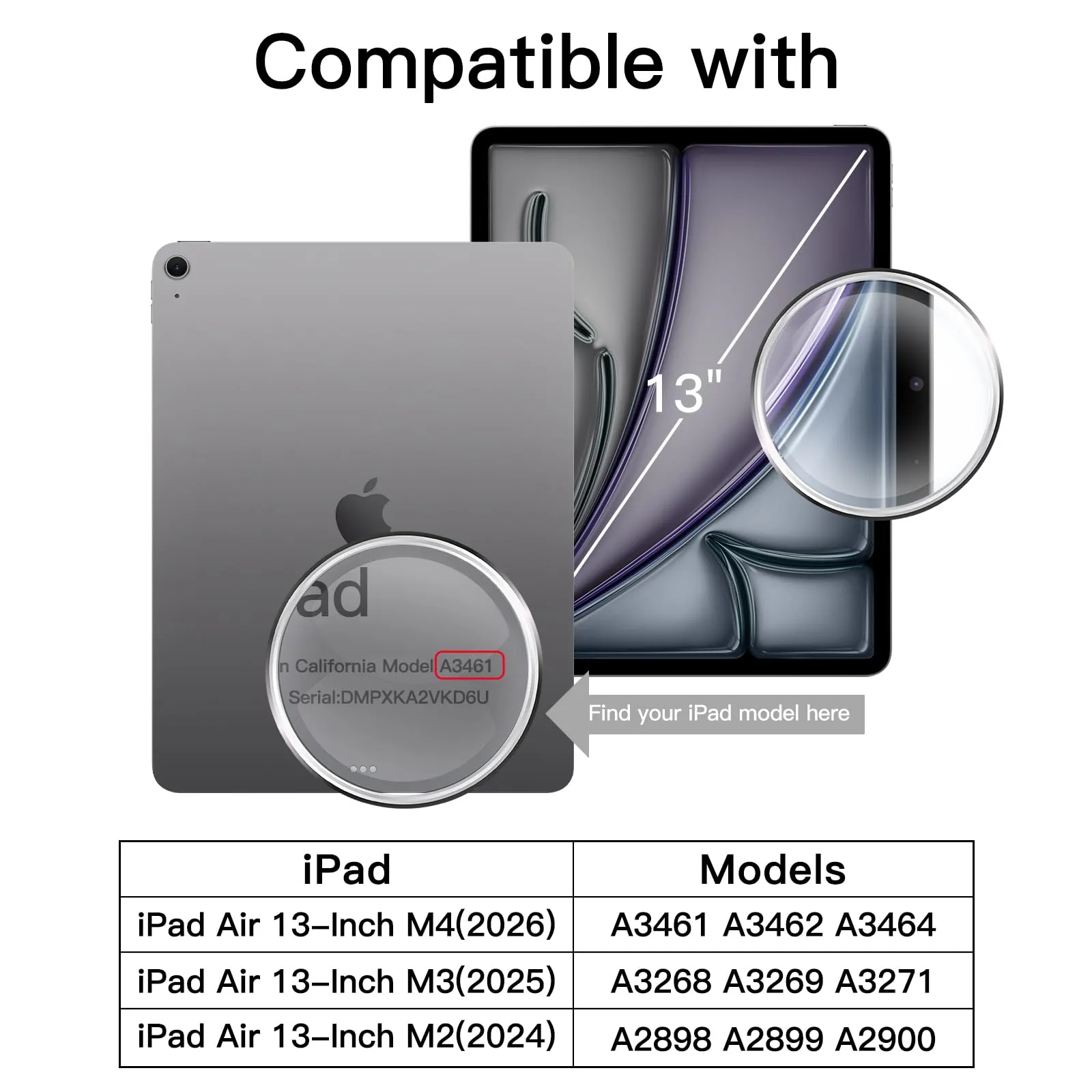 JETech Pellicola Protettiva per iPad Air 13" (M4/M3/M2), 2 Pezzi - immagine 2