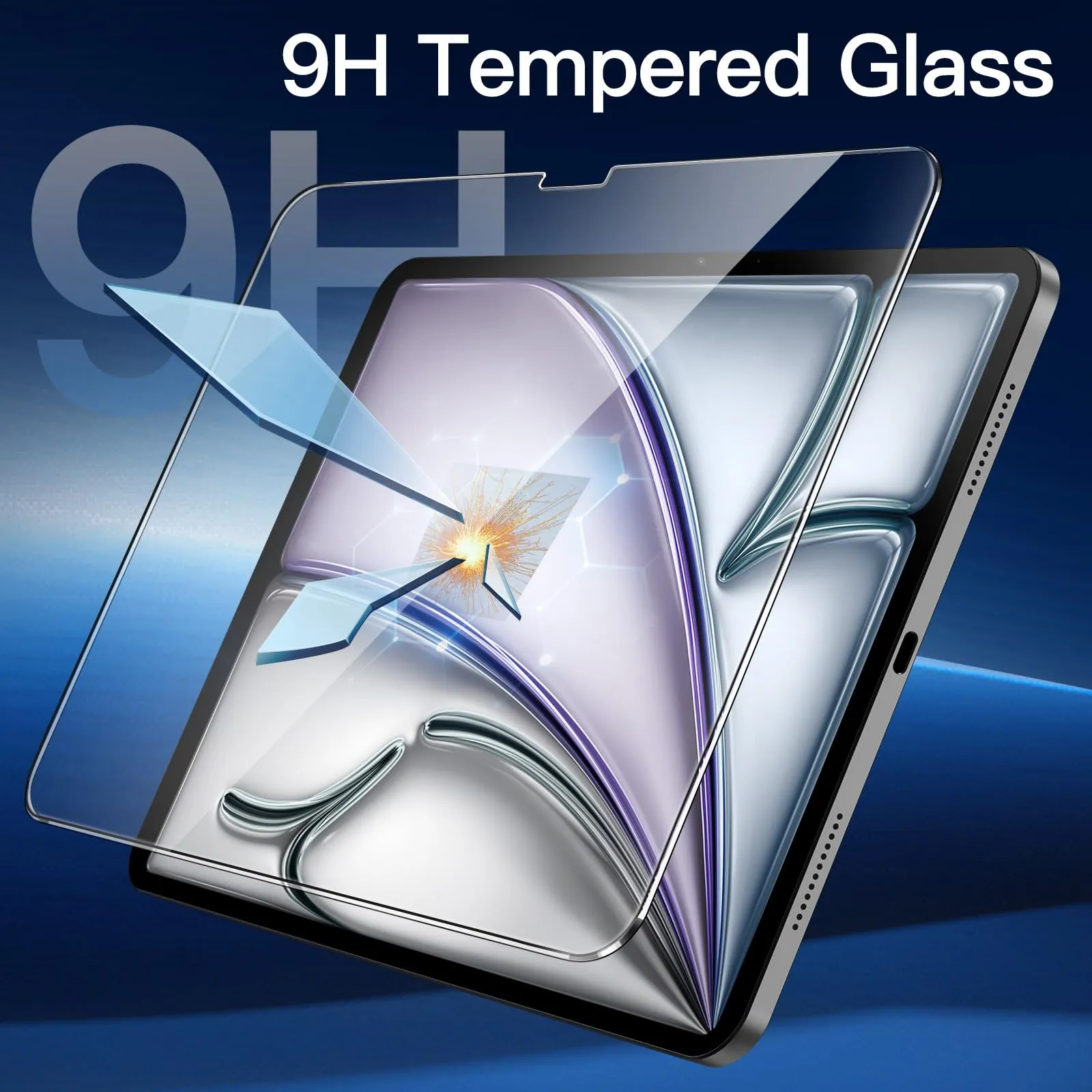JETech Pellicola Protettiva per iPad Air 13" (M4/M3/M2), 2 Pezzi - immagine 3